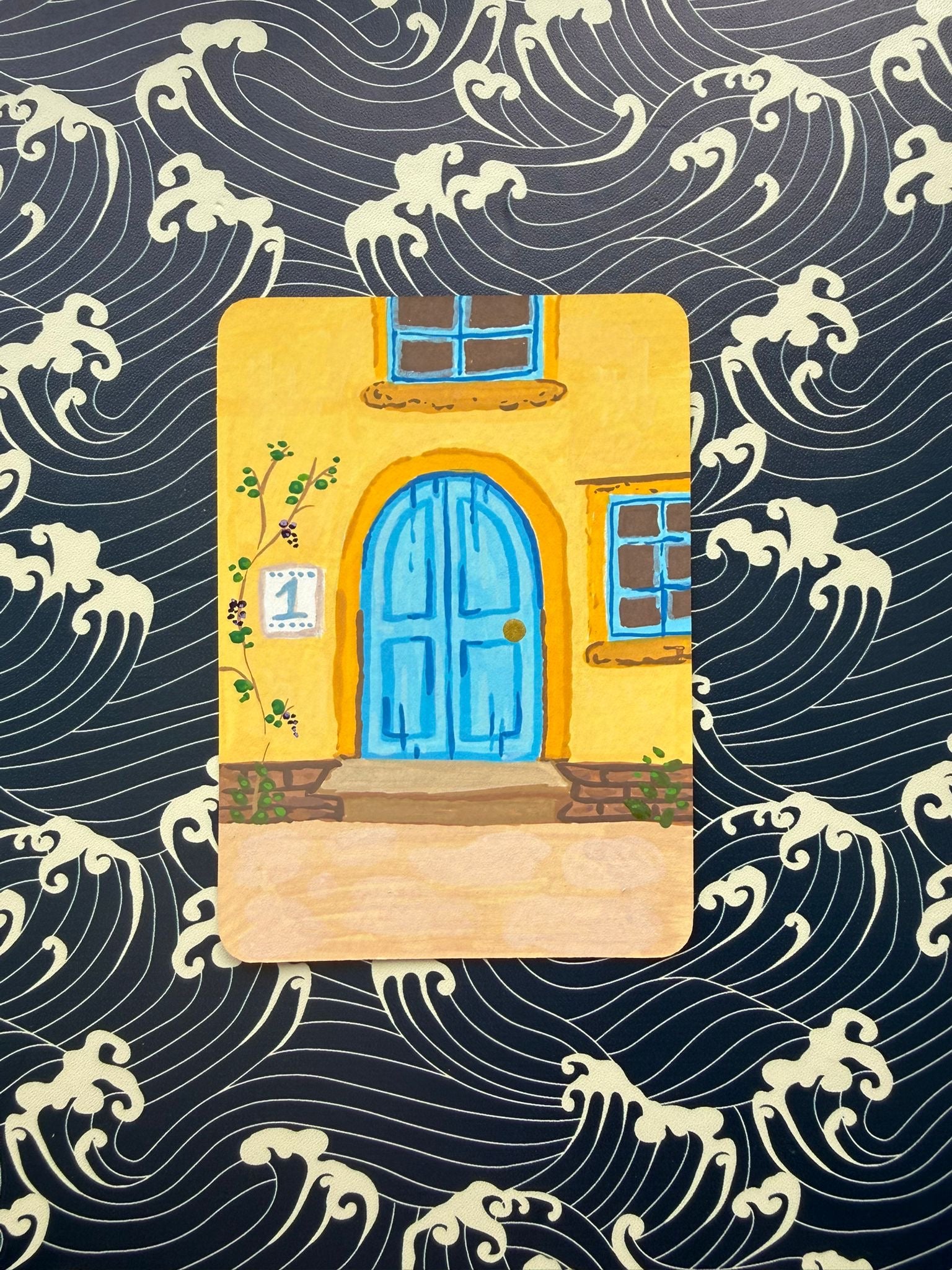 ACEO: Maltese house